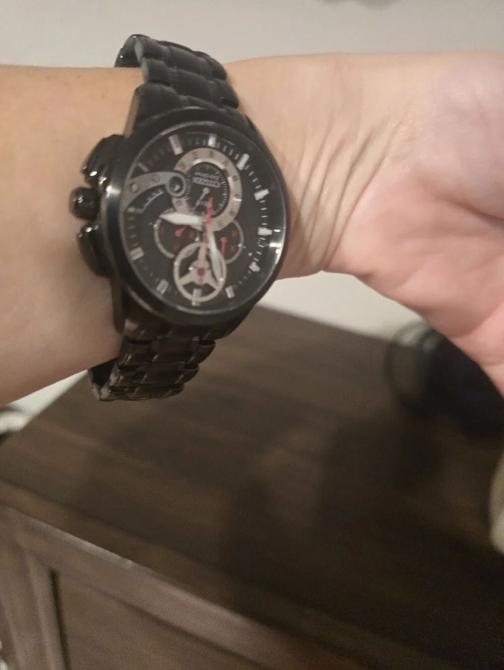 Citizen Eco-Drive Men’s Black Stainless Steel Chronograph Watch